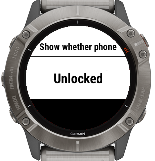 Watch face unlocked on the watch