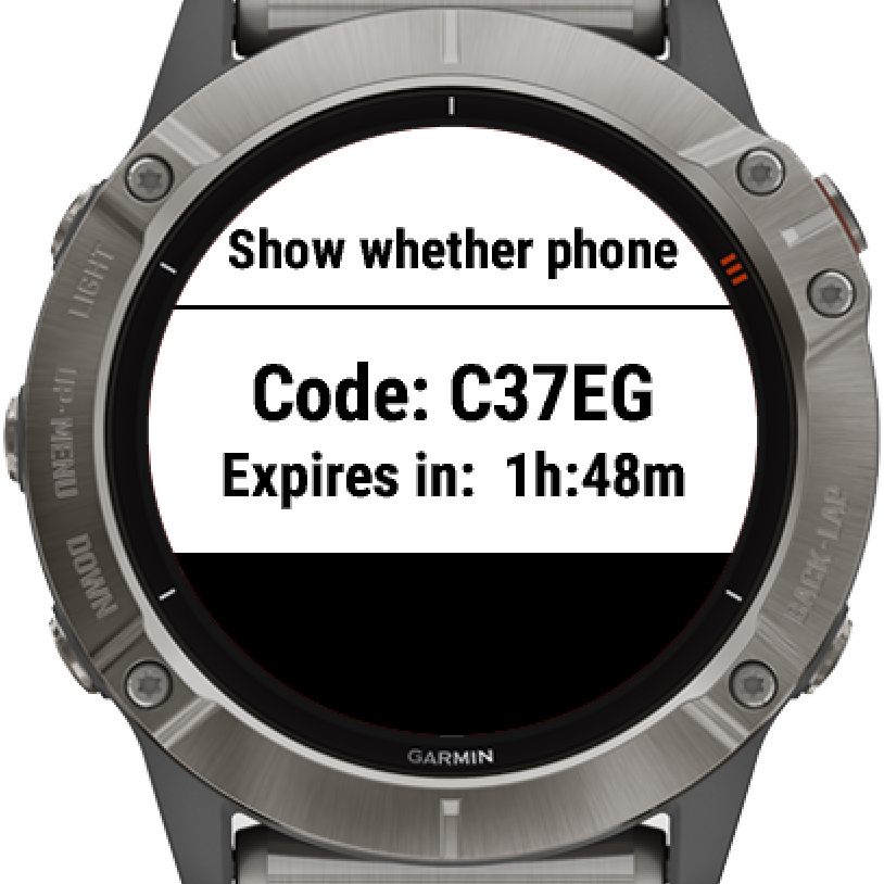 Watch face code on the watch